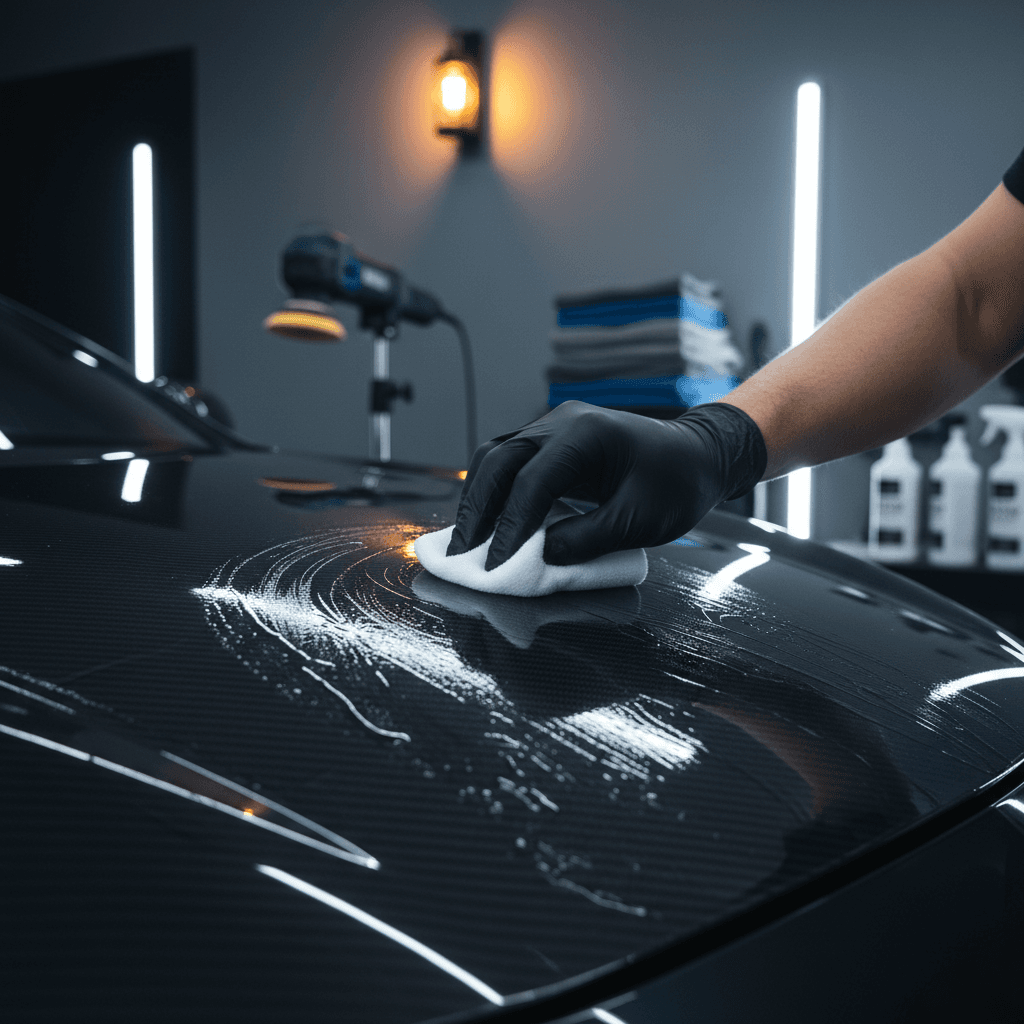 Ceramic coating application